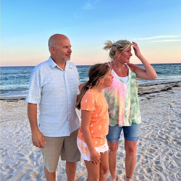 Adrienne camisole in pink and green with metallic accents- NWOT-bundled - Picture 7 of 8